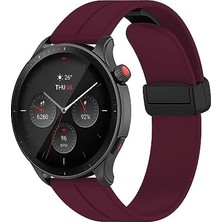 46MM Akıllı Saat Modelleri Için (Gt4/ 4 Pro/gt3/gt3 Pro/gt2/gt2 Pro) Samsung (Gear S3 Frontier/galaxy 46MM) Katlanır Manyetik Tokalı 22MM Silikon Kordon