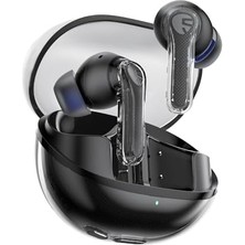 Clear Siyah Bluetooth Kulaklık, Kablosuz Kulak Içi Kulaklık, Bluetooth 5.3, 40 Saat Oynatma Süresi, 12 mm Sürücü ve Enc'li Çift Mikrofon, Net Aramalar, Oyun Modu, Uygulama Kontrolü