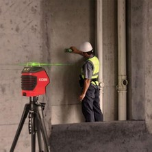 KBL88GTP 25 Metre Profesyonel Yatay 360° ve Dikey Otomatik Hizalamalı Nokta Şakül ve Yeşil Çapraz Çizgi Lazer Distomat +