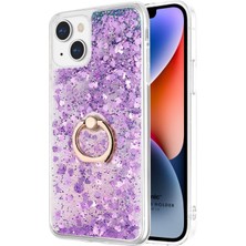 14 Için Kılıf Glitter Holder Mor [ 14 ile Uyumlu Kılıf - Mor]
