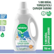 Siveno Vegan %100 Doğal Çamaşır Sabunu 750 ml Yumuşatıcı Gerektirmez Bitkisel İçerik ile Etkili