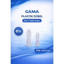 Plastik Dübel 8'lik (1000 Adet)