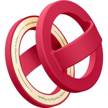 Için Magsafe Özellikli Silikon Telefon Tutucu Pop Red - AFA07064