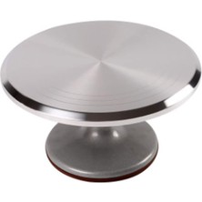 Çelik Döner Pasta Hazırlama Standı - Döndürülebilir Pasta Sıvama Standı - 30 cm