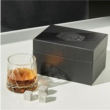 Özel Kutusunda Kristal Desenli Viski Kadeh Seti Viski Taşı Bardak Set
