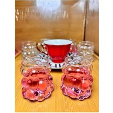 6 Lı Boncuk Üzüm Sunum Bardağı Espresso Bardağı Dekoratif Kahve Yanı Üzüm Bardak Shot Bardağı 6 Adet