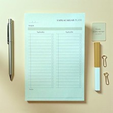 Tarihsiz Masaüstü Planlayıcı, 10 Farklı Planlama, 80 Yaprak (Yapılacaklar Listesi)