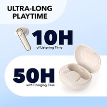By Life P3 Çoklu Aktif Gürültü Engelleme Özellikli Tws Kulaklık, 35 Saate Kadar Dinleme Süresi, Aı ile Geliştirilmiş Aramalar, Kablosuz Şarj, Bluetooth 5.2 - Yulaf Beyazı