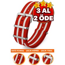 18MM-20MM-22MM-32MM Saatlerle Uyumlu Nato Kumaş Tekstil Saat Kordonu Kayışı Nato-Model-32