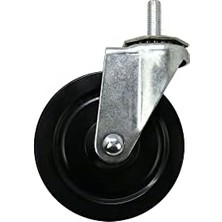 Shepherd Donanım 9023 4-Inç Yumuşak Kauçuk Döndürülebilir Vorbau Bir Büyücü, 1/2 Ön Yapı Çap, 200-LB Taşıma Kapasitesi