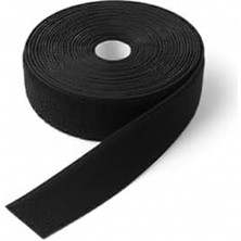 Cırt Cırt Sabitleyici Kablo Düzenleyici - 5 Metre x 1cm | Kolay Kullanım, Bahçe ve Ev Için Pratik Çözüm (Siyah)