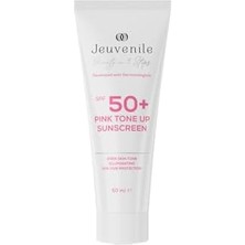 Jeuvenile Spf 50 Yüksek Korumalı Renk Tonu Eşitleyici Pembe Güneş Kremi