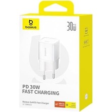 GAN5S Hızlı Şarj Adaptörü 1c, 30W Eu, Ay Beyazı