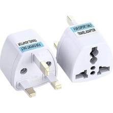 Amerikan, Ingiltere,, Hong Kong, Irlanda, Kıbrıs Seyahat Fişi Adaptörü Tip G Plug Adapter Üniversal 3 Pinli Ingiliz Fiş Tersi 1 Adet ES5150