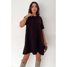 Noa Noa Kadın Rahat Kesim Kısa Elbise – Soft Line