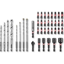 Orijinal M-Case 39-Parça Darbeye Dayanıklı Uç Seti (25 mm Uçlar, Metal Matkap Uçları, Çok Amaçlı Matkap Uçları, 60 mm Uç Tutucu, Lokma Anahtar, Havşa Ucu, Saklama Kutusu Dahil) - 49108763