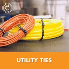 Easyflex 1100-2 Firmflex Zincir Kilitli Ağaç Bağı, 100 Ayak, Siyah