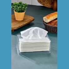Peçete Organizeri Şeffaf Peçetelik Peçete Düzenleyicimendil Peçete Kutusu Koyucu Mendil Kabı (2)