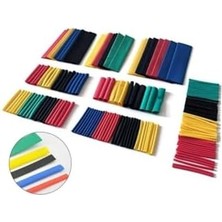 164 Parça Renkli Isıyla Daralan Makaron Seti Shrink Boru Kablo Koruyucu Kablo Tamir Kiti