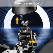 MT32 Motor Motosiklet Bisiklet Telefon Tutucu Yağmur Güneş Koruyucu Bağlantılı Damperli Şok Emici