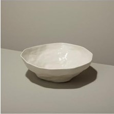 Be  Çap 26 cm Beyaz Taş Kase