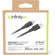 By - Instantconnect Kablo Usb-C Lightning,siyah,1.5m