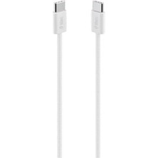 Usb-C - Usb-C 100CM 60W Pd Örgü Hızlı Şarj/data Kablosu Beyaz