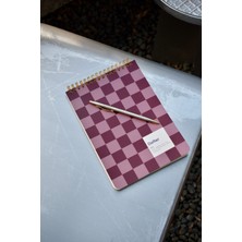 Candy A5 Üstten Spiralli Çizgili Defter