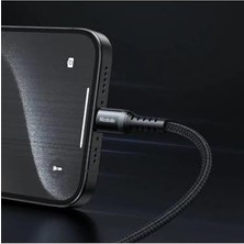 CA-5643 60W 3A Type-C To Type-C Şarj ve Data Kablosu Siyah - 2m