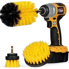 Pars Endüstri Matkap Uyumlu Temizleme Fırça Seti 3 Adet