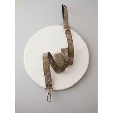 Balkonda Köpek Gezdirme Kayışı Tasması 2,5 cm Genişlik Desenli Kolon Kordon Kamuflaj