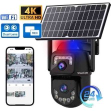 Wifi Solar Kamera Pulnix Plx -4014 Aov Teknolojisi 7/24 Kayıt V 380 App