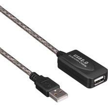 15 Metre USB 2.0 Uzatma Kablosu Filtreli, Hızlı Veri Transferi,