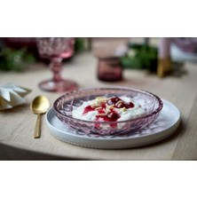 Glas Sorrento Tabak 4 Adet Çap:16 cm Pembe