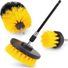 Pars Endüstri Matkap Uyumlu Uzatma Aparatlı Temizleme Fırça Seti 3 Adet