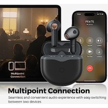 Air4 Qualcomm QCC3070 Uyarlanabilir Aktif Gürültü Engelleme Aptx Kayıpsız 5.3 Bluetooth Kulak Içi Kulaklık - Siyah