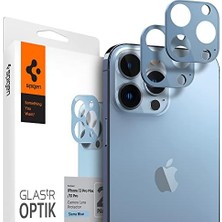 13 Pro Max / 13 Pro ile Uyumlu Kamera Lens Camı Koruyucu Glas.tr Optik (2 Adet) Sierra Blue - AGL04032