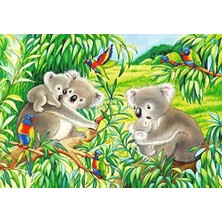 2X24 Parça Sevimli Koalalar ve Pandalar Yapboz