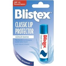 Blistex Classic Lip Protector SPF 10 Nemlendirici ve Koruyucu Dudak Bakım Kremi Aloe Vera ve E Vitamini