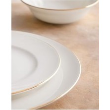 Galena 6 Kişilik 24 Parça Yemek Takımı, Beyaz-