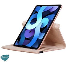 iPad 11.nesil 2025 Kılıf (A3354-A3355) 360 Rotating Stand Deri Pembe [ipad 11.nesil 2025 ile Uyumlu Kılıf - Pembe]