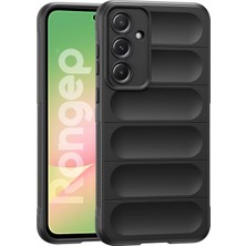 Galaxy A56 Için Koruyucu Kalın Yapılı Rugged Tpu Silikon Kılıf Kamera Yükseltili Içi Süet Dokulu Kenarları Darbe Emici ve Kayma Önleyici Özellikli Tam Kaplayan Koruyucu Kılıf (Siyah)