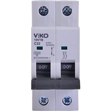 10VTB-2C32 Otomatik Sigorta 10KA C Tipi 2 Kutup 32A