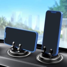Telefon Standı ve Telefon Tutucusu Vakumlu 360 Derece Dönebilir Son Derece Sağlam Tutan Araç Tutucu Telefon Standı Std-03
