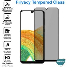 Galaxy A33 5g Privacy 5d Gizlilik Filtreli Cam Ekran Koruyucu Siyah
