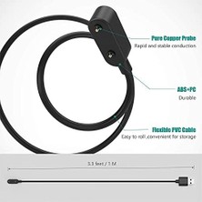 Fit ile Uyumlu Akıllı Saat Için Manyetik USB Şarj Kablosu Fit ile Uyumlu Kablo Siyah