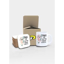 Tembel Hayvan Tasarımlı Baskılı Kupa Bardak Seti, Eğlenceli Özel Hediye Mug