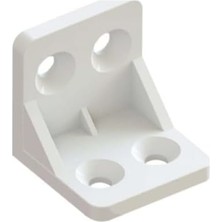 Plastik L Köşe Bağlantı Aparatı, L Plastik Gönye Köşebent Beyaz 12 Adet