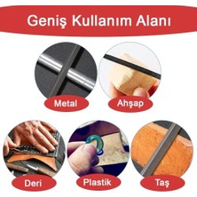 Yapı 6 Parça Mini Eğe Seti - 18CM Ince Işçilik Saatçi Eğe ve Törpü Seti (Sarı Renk)