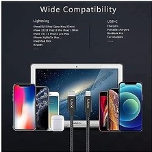Horizontal 20W Type C To Lightning 1 Metre iPad Hızlı Şarj ve Data Kablosu Space Gray